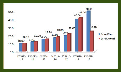 OVERALL SALES(INR crores)